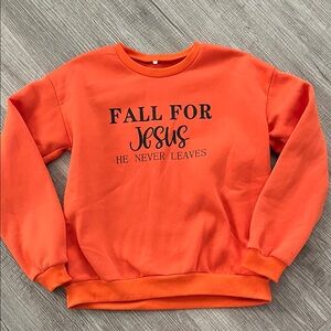 Orange Crewneck Sweater